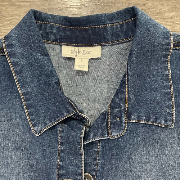 Style & Co. Denim Mini Dress - Picture 3 of 4